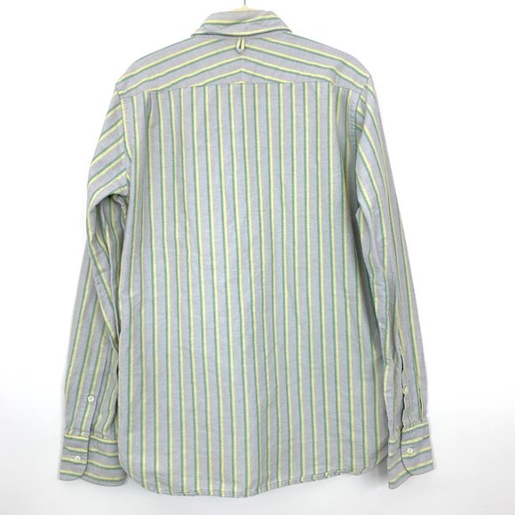 Thom Grey Striped Button Down Shirt - Picture 5 of 8